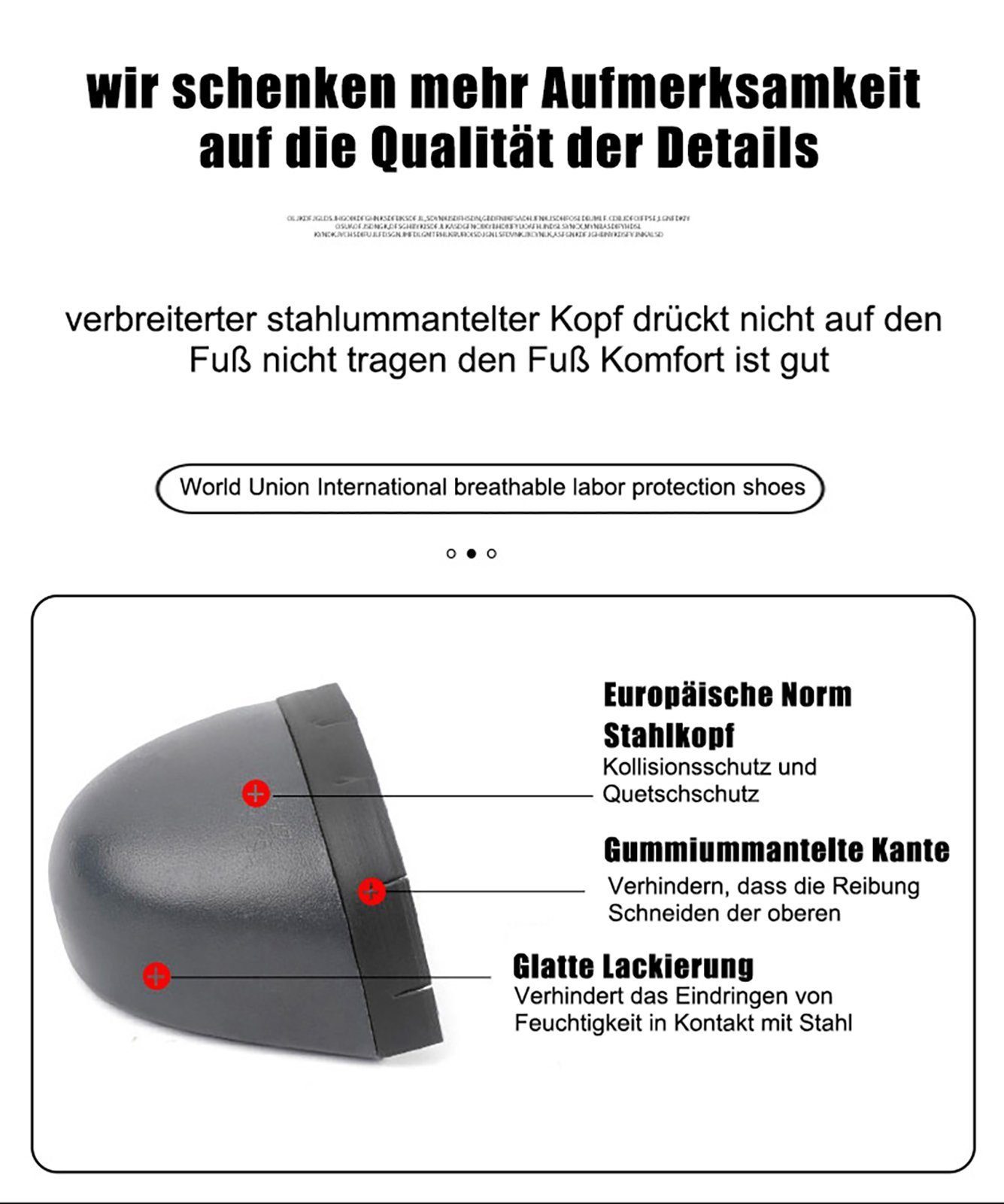 pochento Sicherheitsschuhe Arbeitsschuh (Rutschfeste Antistatisch Arbeitsturnschuhe, Herren Arbeitsschuhe Sportliche Atmungsaktive Stahlkappenschuhe) Anti-Smash, antistatisch, rutschhemmender, durchtrittsicher