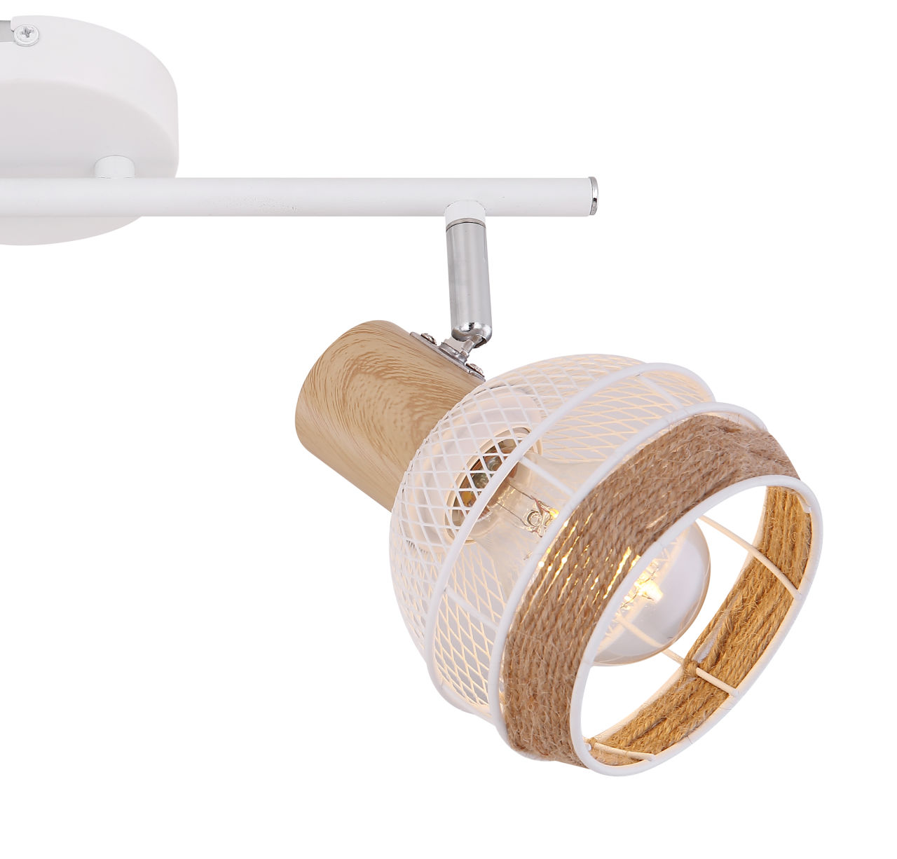 Globo Lighting - WIDY - Strahler Metall weiß, 2x E27