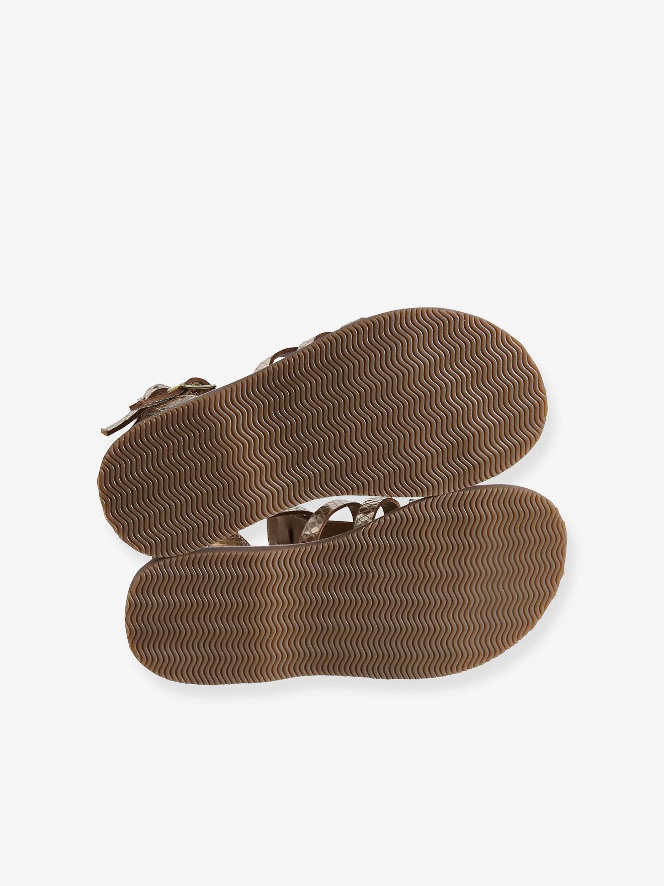 Vertbaudet Mädchen Römersandalen - gold