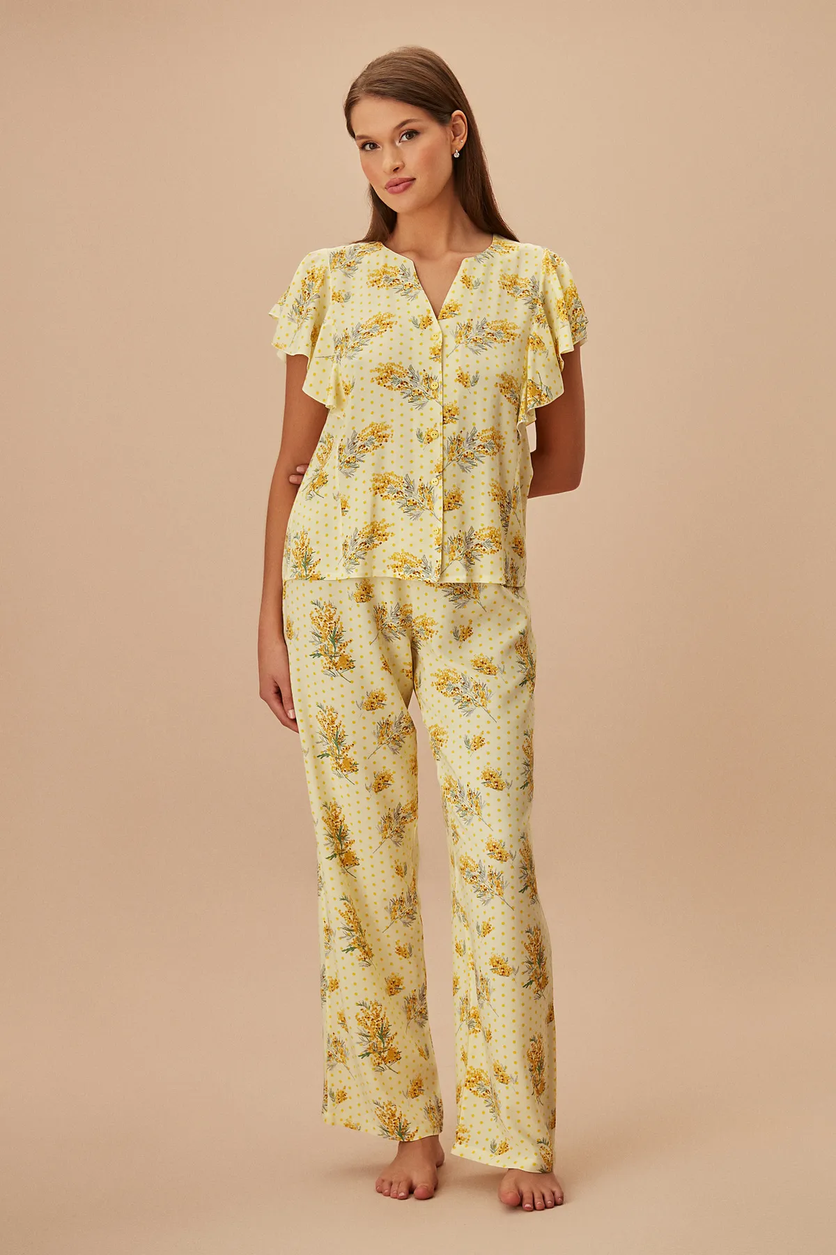 SUWEN  Yelena Maskulines Pyjama-Set