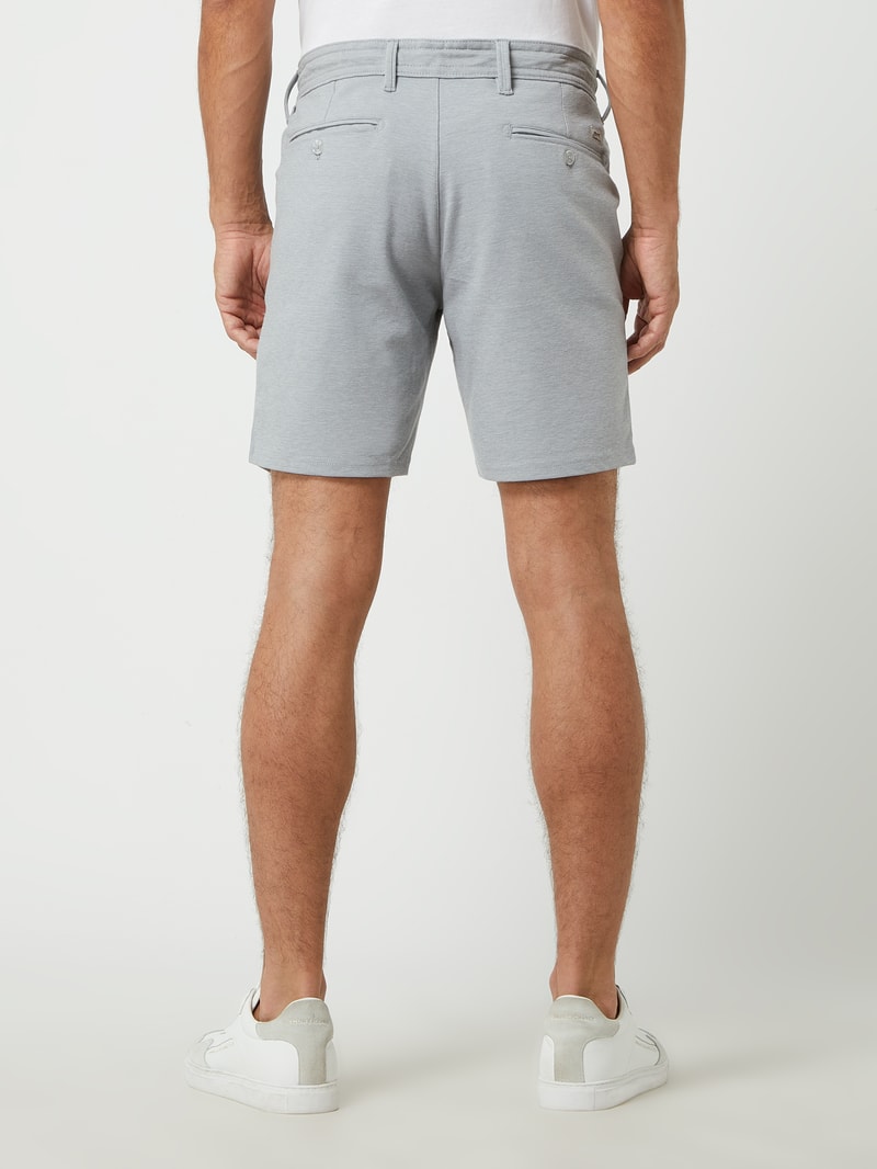 Slim Fit Chino-Shorts mit Stretch-Anteil in hellgrau