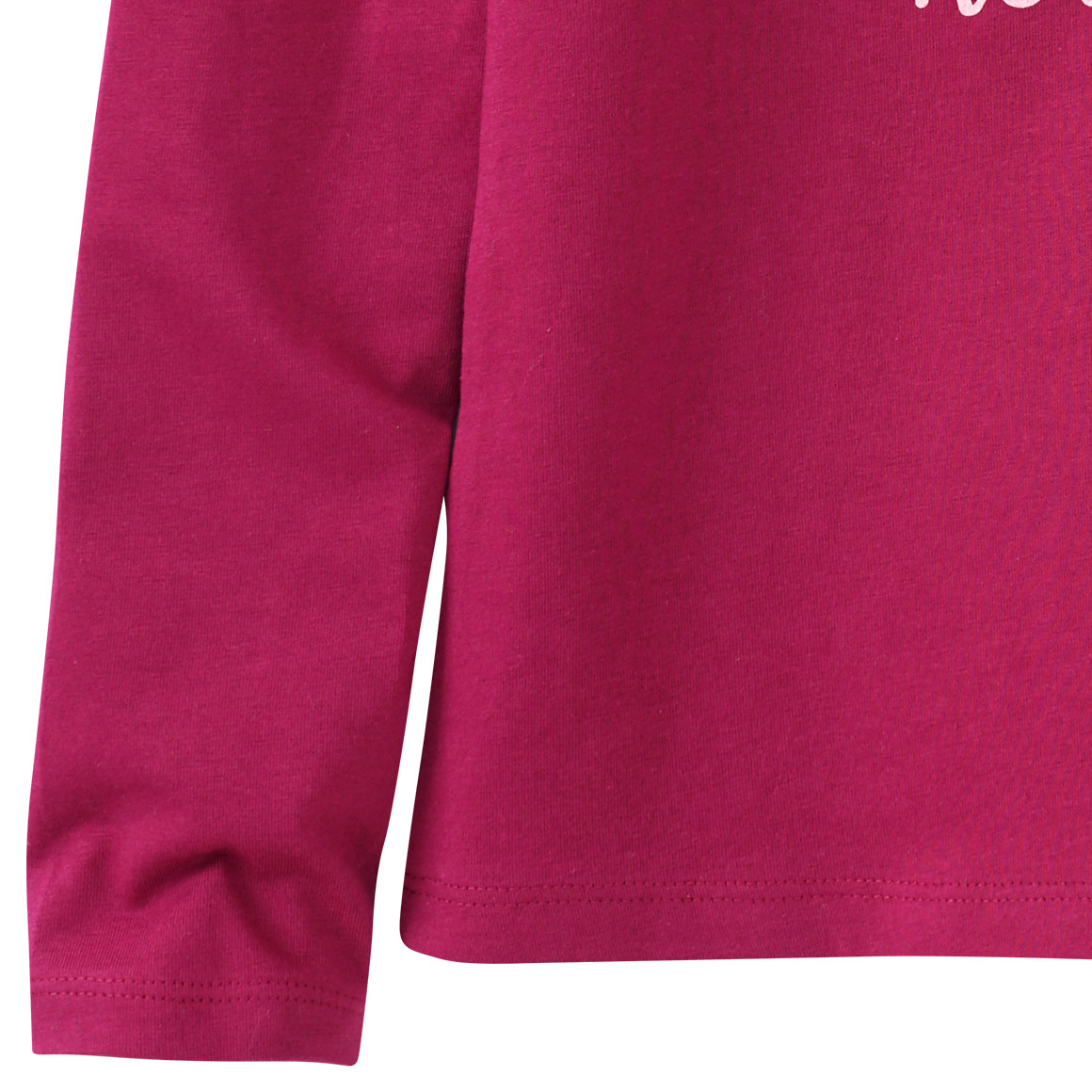 Mädchen Langarmshirt mit Pferde-Motiv