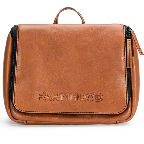 FARMHOOD Memphis Kulturbeutel Leder 27 cm
