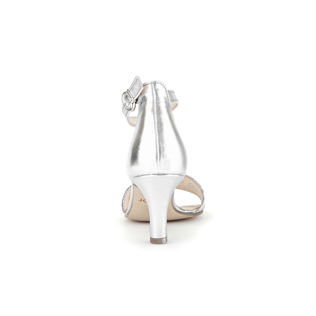 Gabor fashion Riemchensandale silber