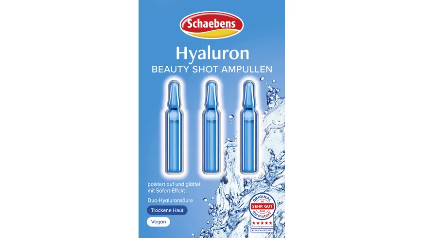 Schaebens Hyaluron Beauty Shot 3 x 1 3 ml