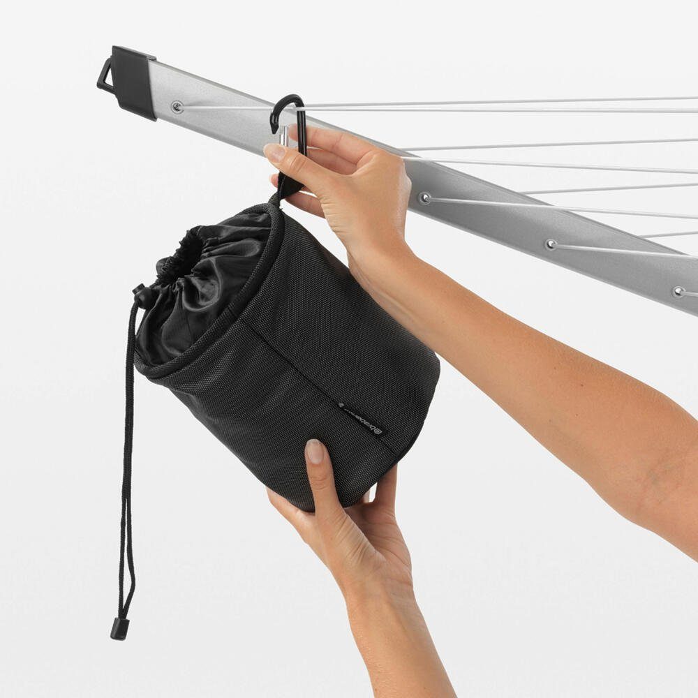 Brabantia Wäschesäckchen Wäscheklammerbeutel Premium Black
