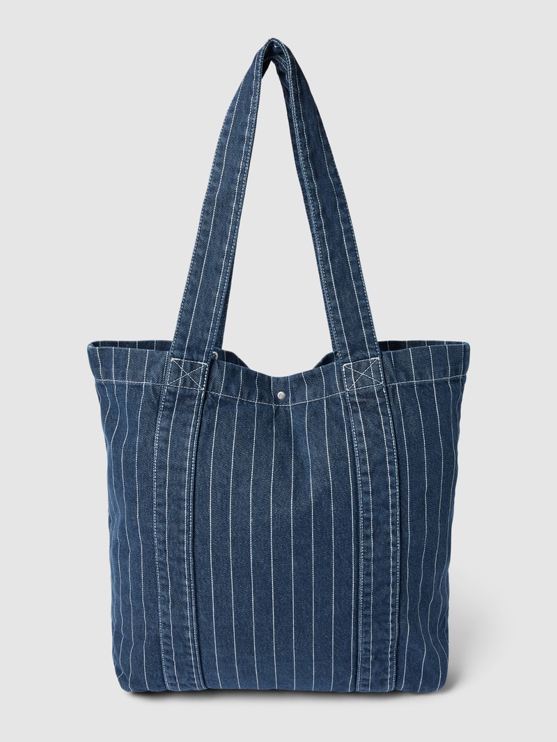 Tote Bag mit Label-Patch Modell 'ORLEAN' in jeans