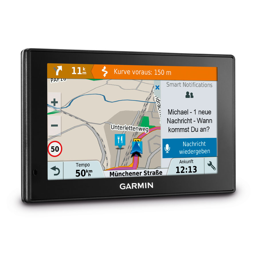 Garmin DriveSmart™ 5 MT-D ARD | EU Navigationsgerät inkl. Sicherheitspaket, DAB+ der ARD, WLAN Update Funktion, Bluetooth und Kartenupdates für Europa (46 Länder) - ATU