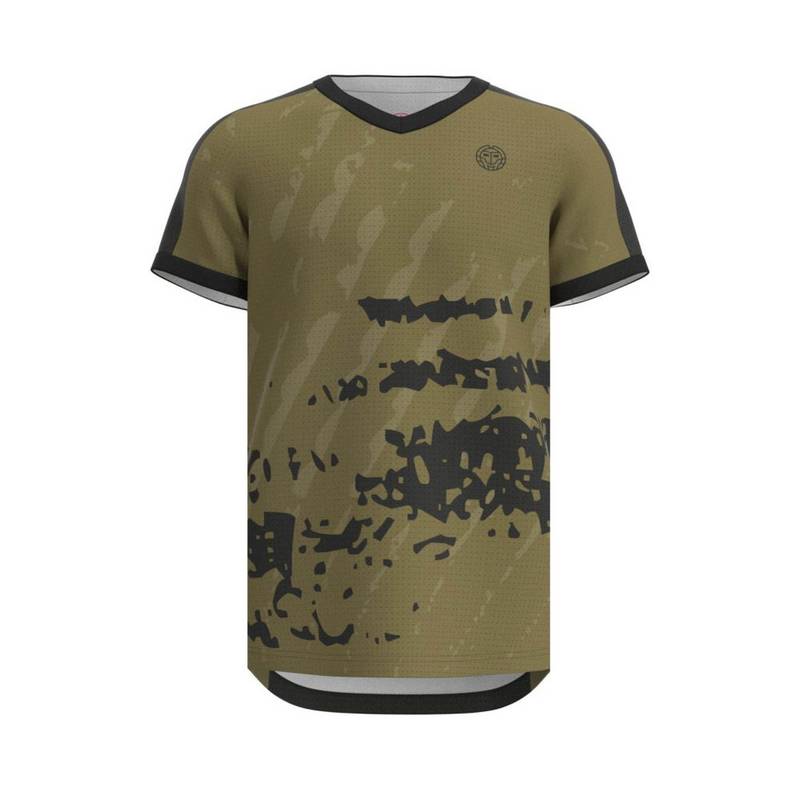 BIDI BADU Pure Wild V-Neck Tee Tennisshirt Herren