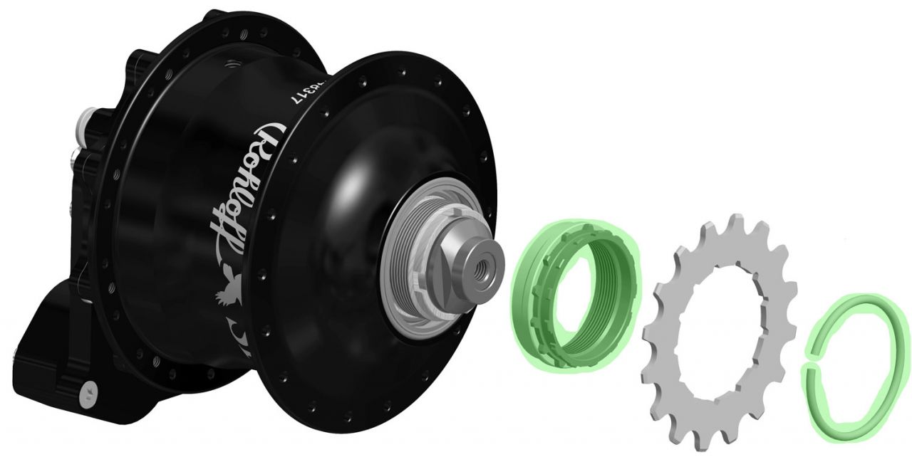 Rohloff Splined Carrier Steckritzel Adapter mit Sicherungsring Standard kaufen | Bike-Discount
