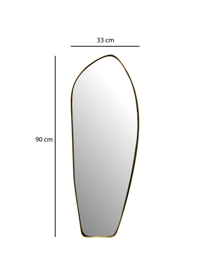 KADIMA DESIGN Wandspiegel Asymmetrisch 33x90 cm Metall Design Hängespiegel , günstig kaufen onesize