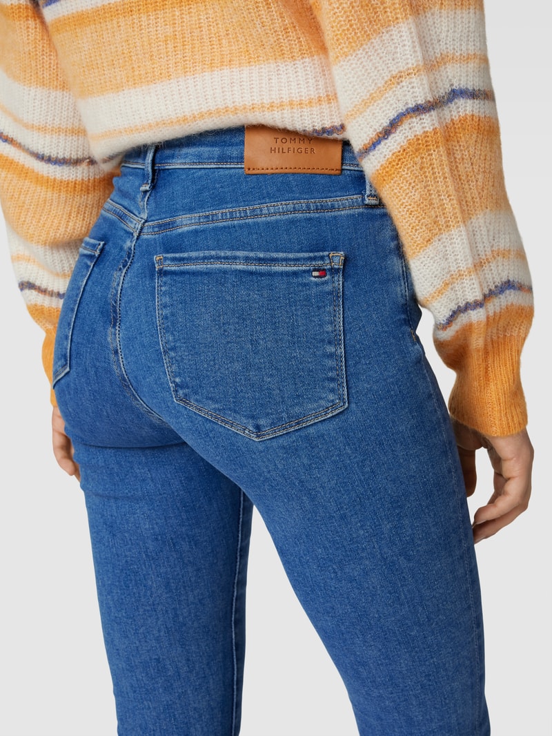 Skinny Fit Jeans im 5-Pocket-Design Modell 'FLEX COMO' in jeans