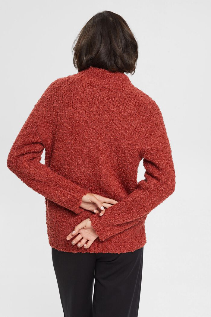 V-Ausschnitt-Pullover aus Wollmix