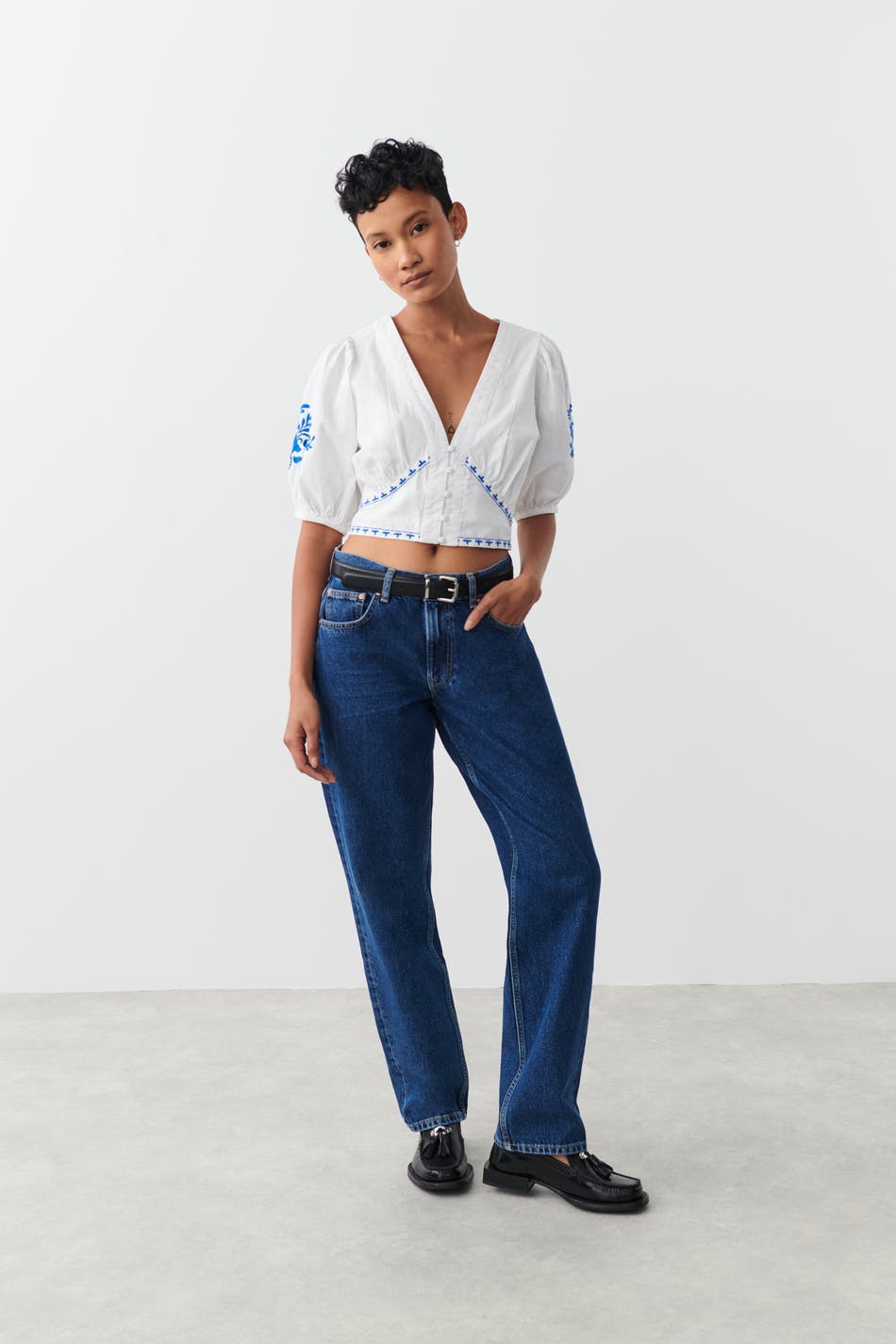Embroidery top