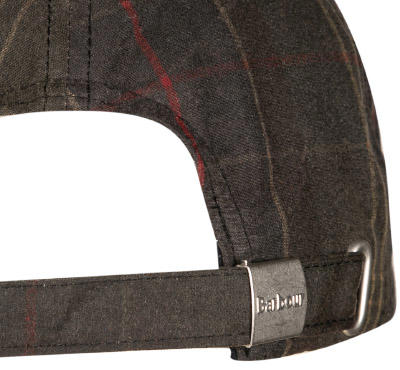 Barbour, Cap, gewachste Baumwolle, dunkeloliv kariert