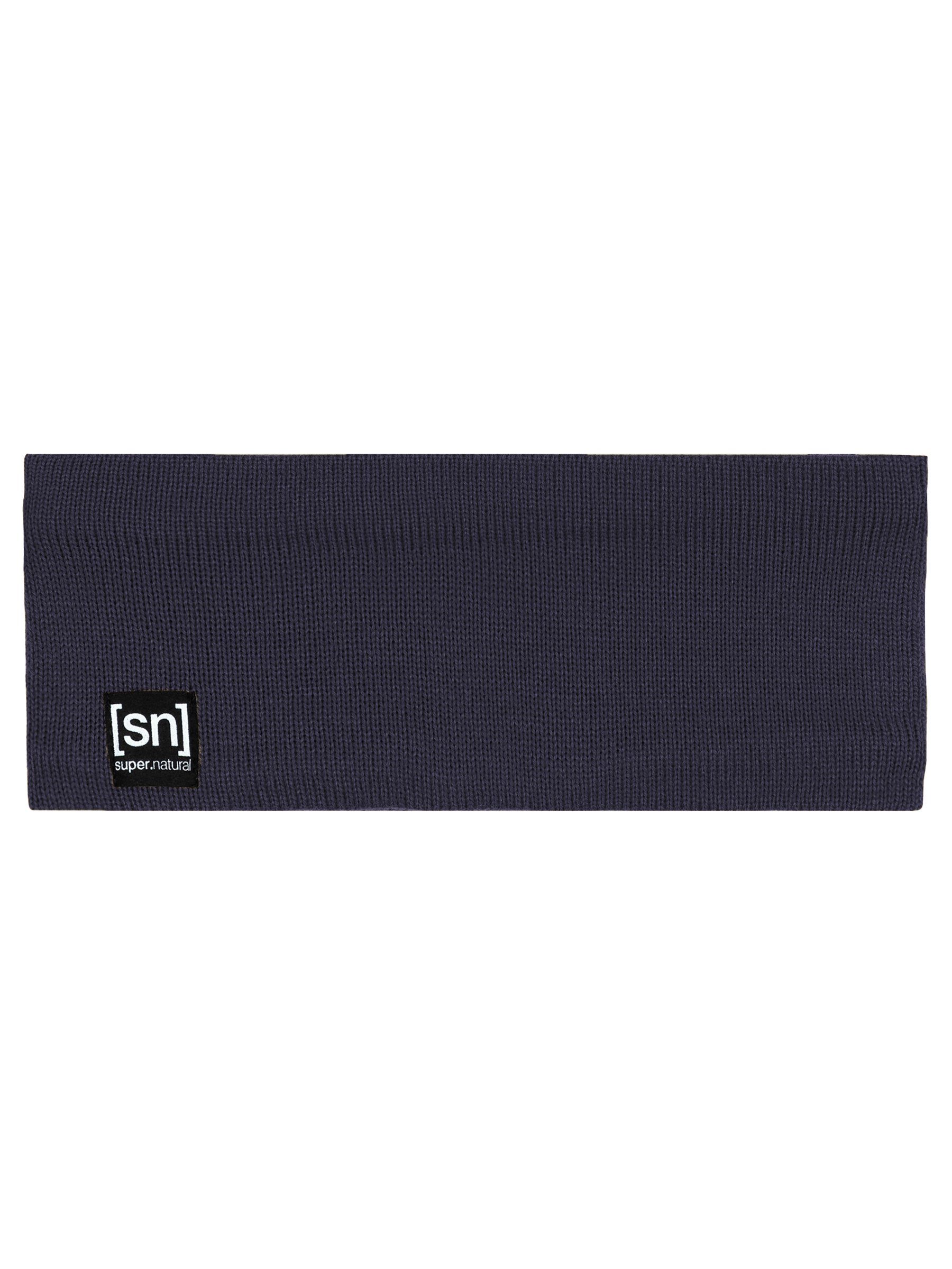 SUPER.NATURAL Stirnband Merino Stirnband RIFFLER HEADBAND pflegeleichter Merino-Materialmix