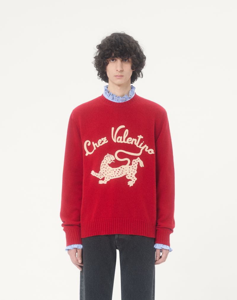 Suéter de lã Valentino com bordado na Valentino & Panther