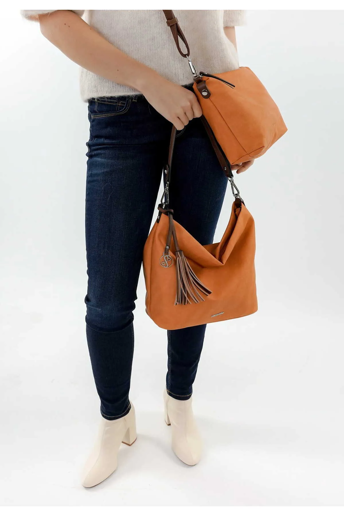 Emily & Noah  Handtasche - Orange - Unifarben