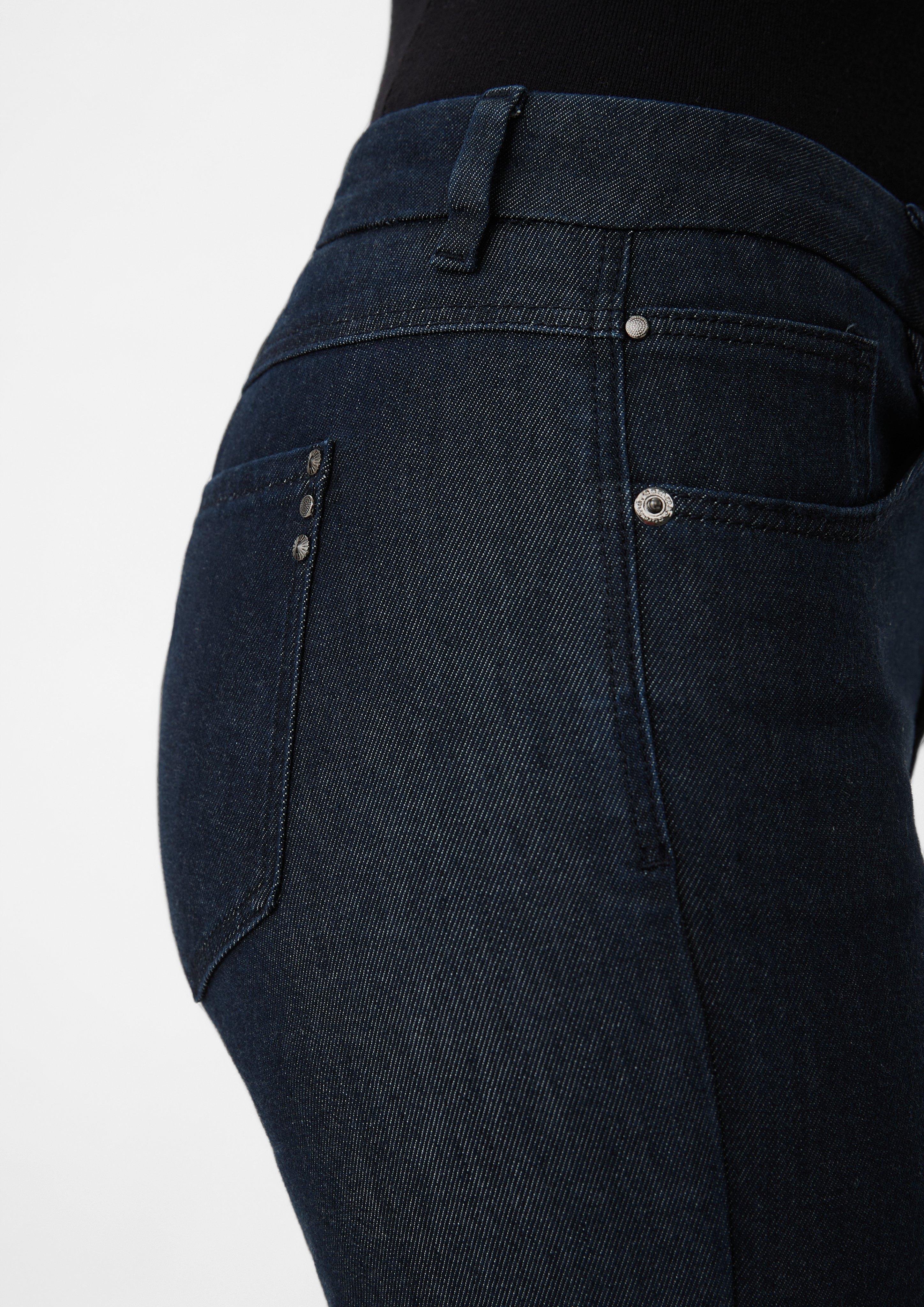 Jeans-Hose mit Slim Leg - navy