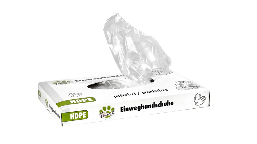 Triton-X Einweghandschuhe Puderfrei HDPE