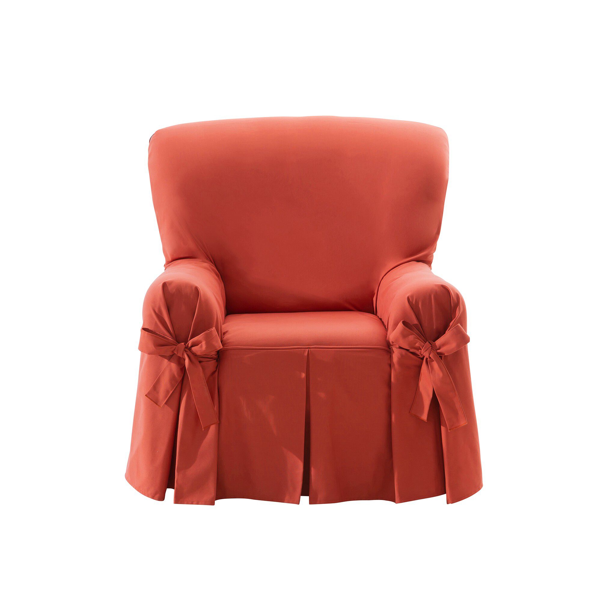Housse bachette coton uni nouettes fauteuil canapés