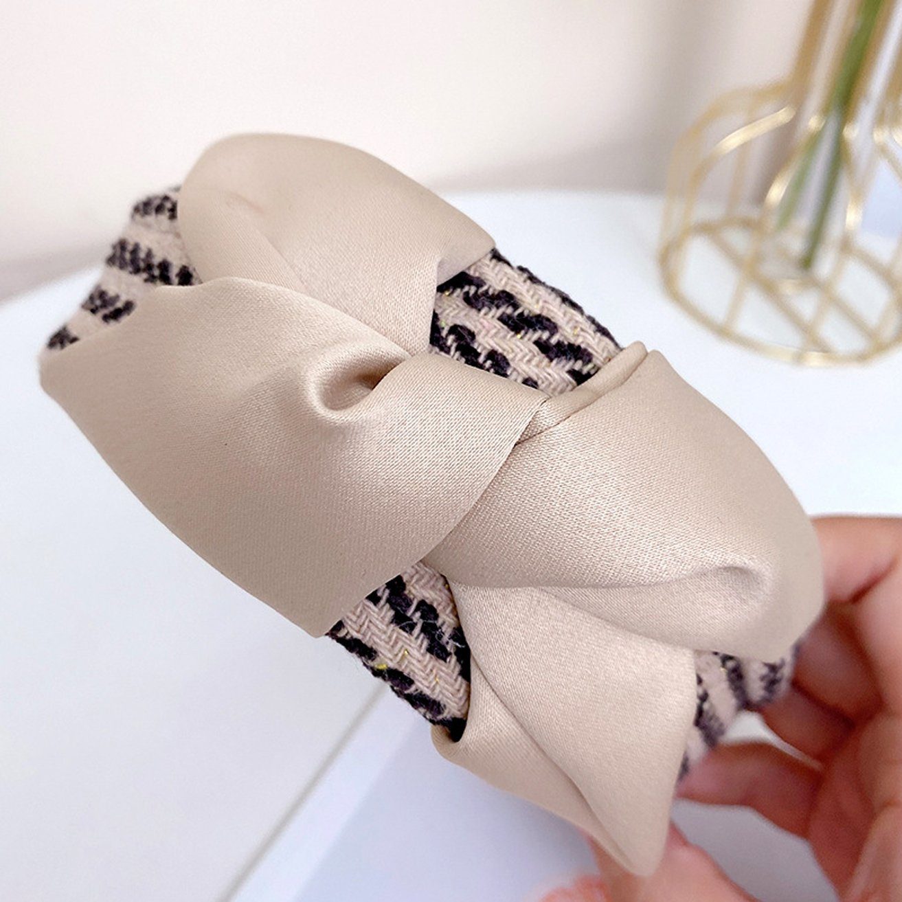 HOHEA H Haarband Stirnband Blaues Stirnband Damen Boho Haarband, 1-tlg., Billige Haargummishaarband kosmetikSommerhaarband, Haarband Damen Winter, Haarband Schminken, Haarband Mädchen