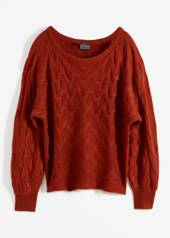 Pullover mit Zopfmuster