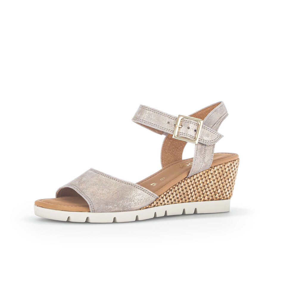 Gabor comfort Keilsandalette beige
