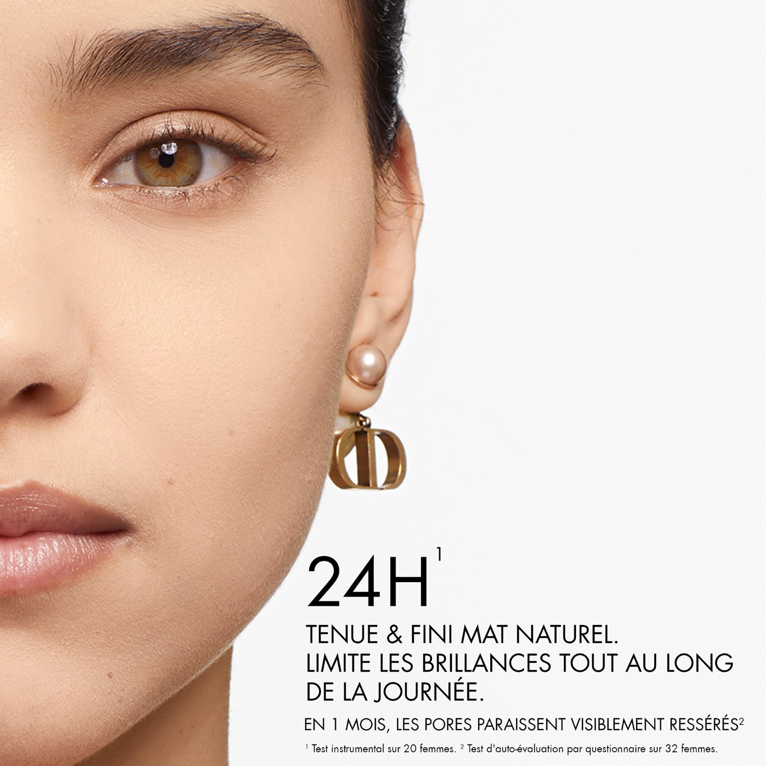 DIOR Matte Foundation - 24-urna obstojnost - Odporna na prenos - Čista formula