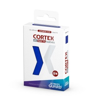 Ultimate Guard Cortex Sleeves Japanische Größe Matt-Blau (60)