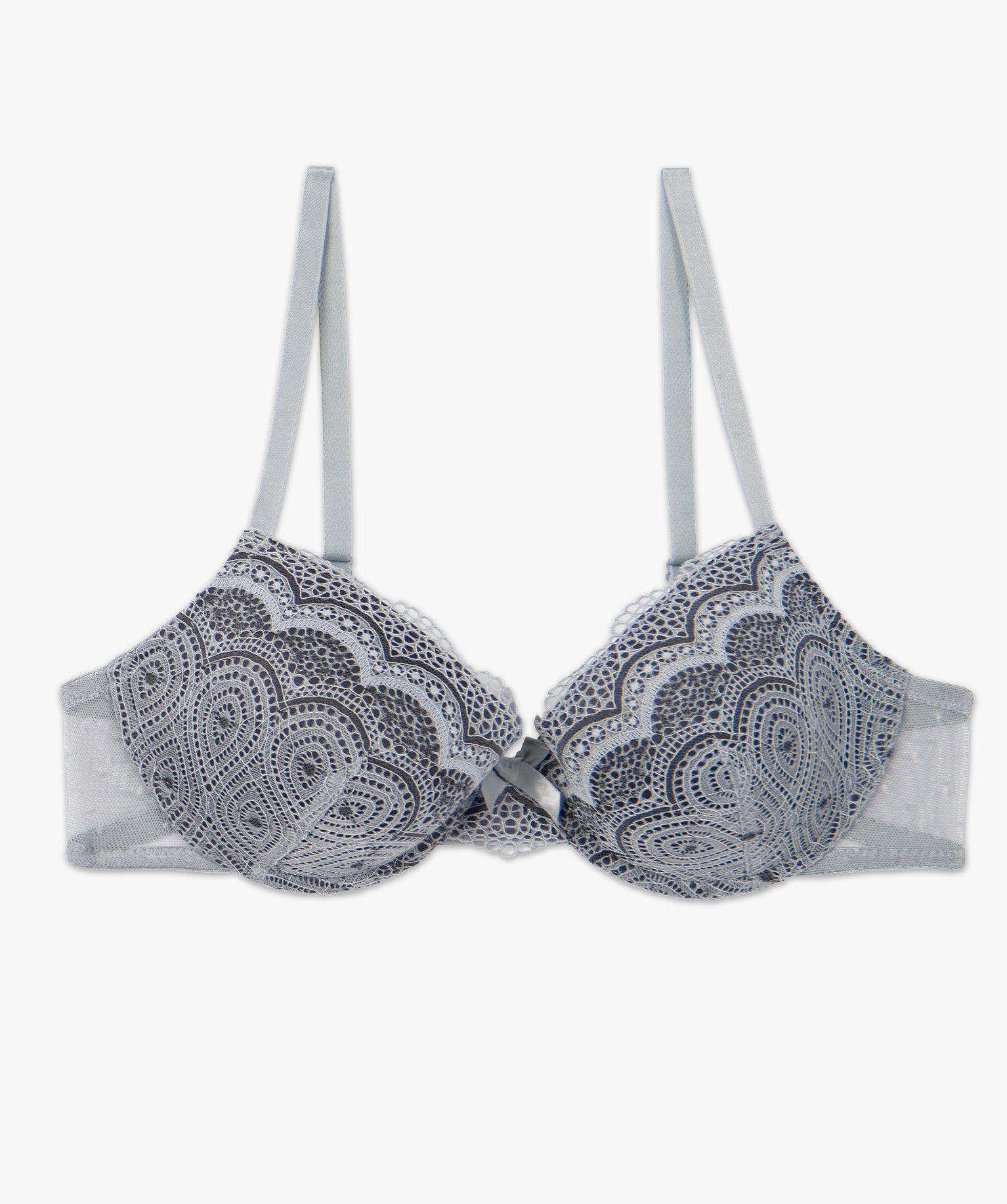 Soutien-gorge corbeille en dentelle à armatures femme gris | GEMO