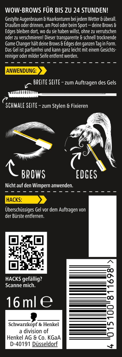 Stylinggel Brows & Edges wasserfest, 16 ml