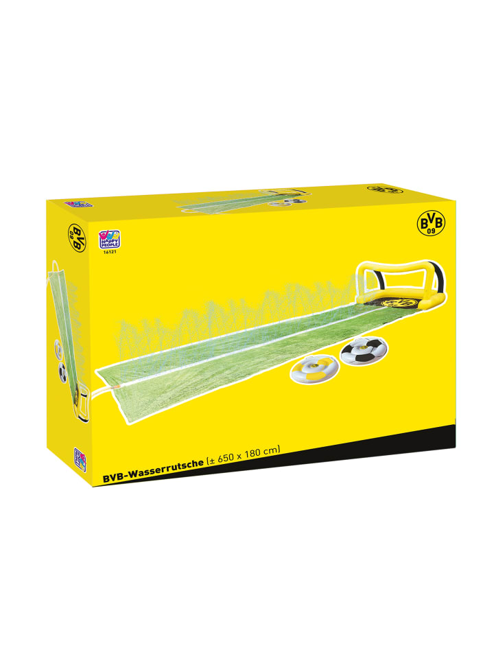 Happy People Wasserrutsche BVB Borussia Dortmund 650 x 180cm mit 2 Boards in mehrfarbig günstig kaufen onesize