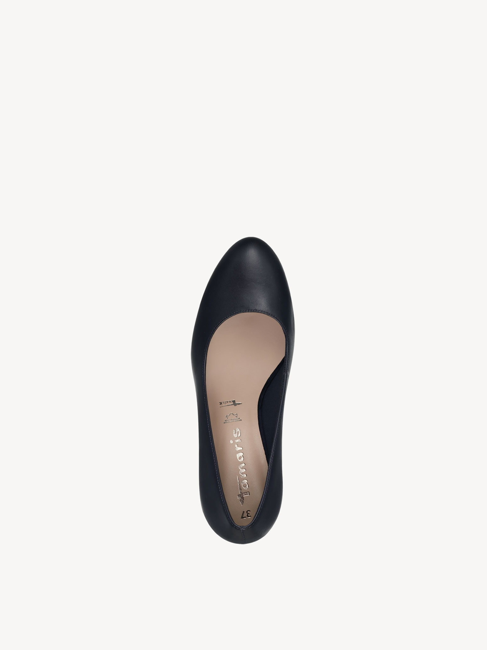 Escarpin en cuir - bleu