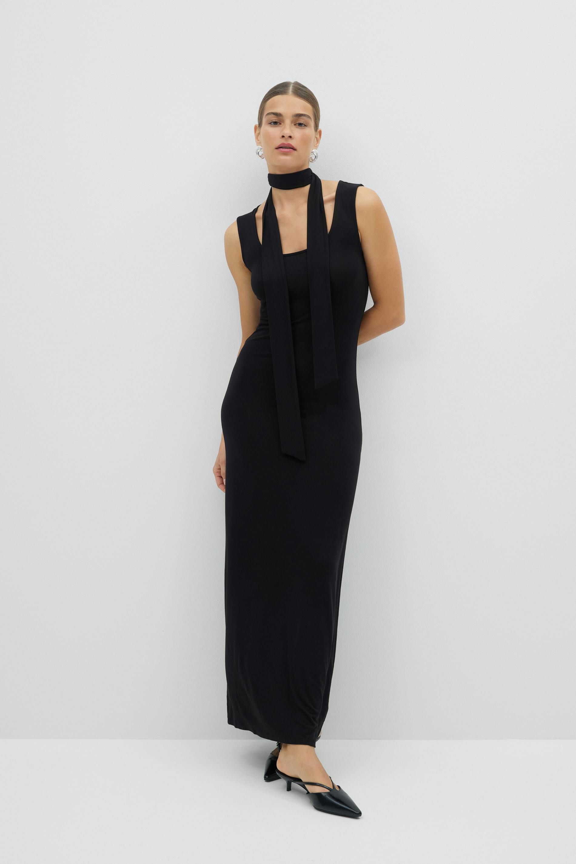 Soft touch scarf dress