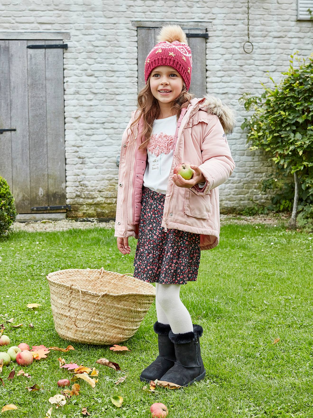 Parka 3 en 1 fille hiver encre