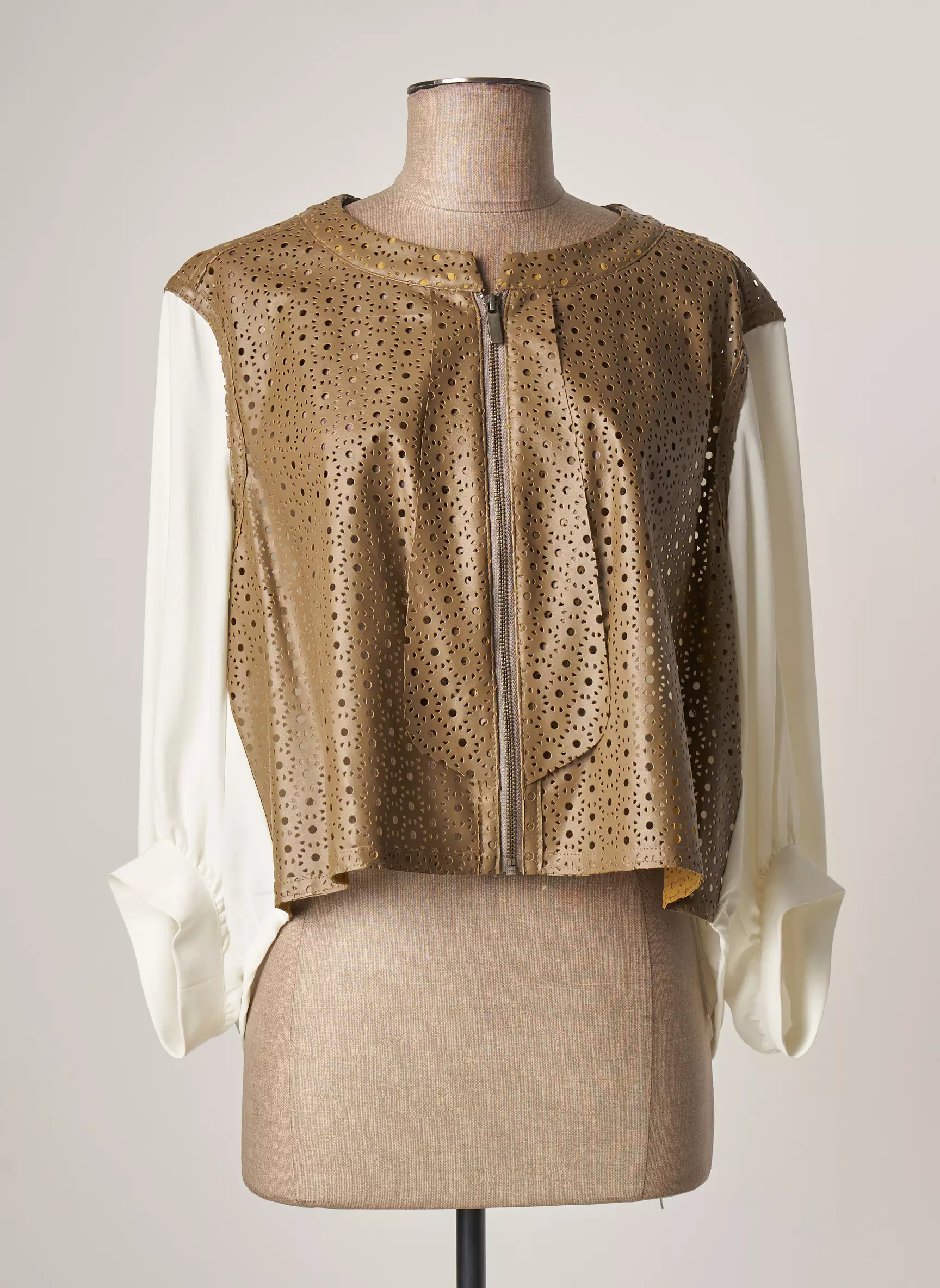 Lauren Vidal Vestecasual Femme couleur marron