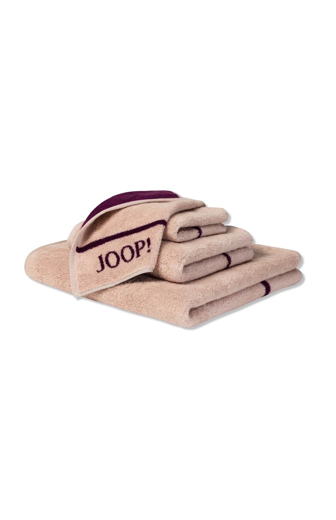 Joop! Gästehandtücher JOOP! LIVING - LINES DOUBLEFACE Gästetuch-Set, Textil (3-St)