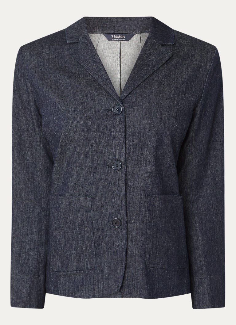 Chaqueta vaquera MaxMara con bolsillos de parche.