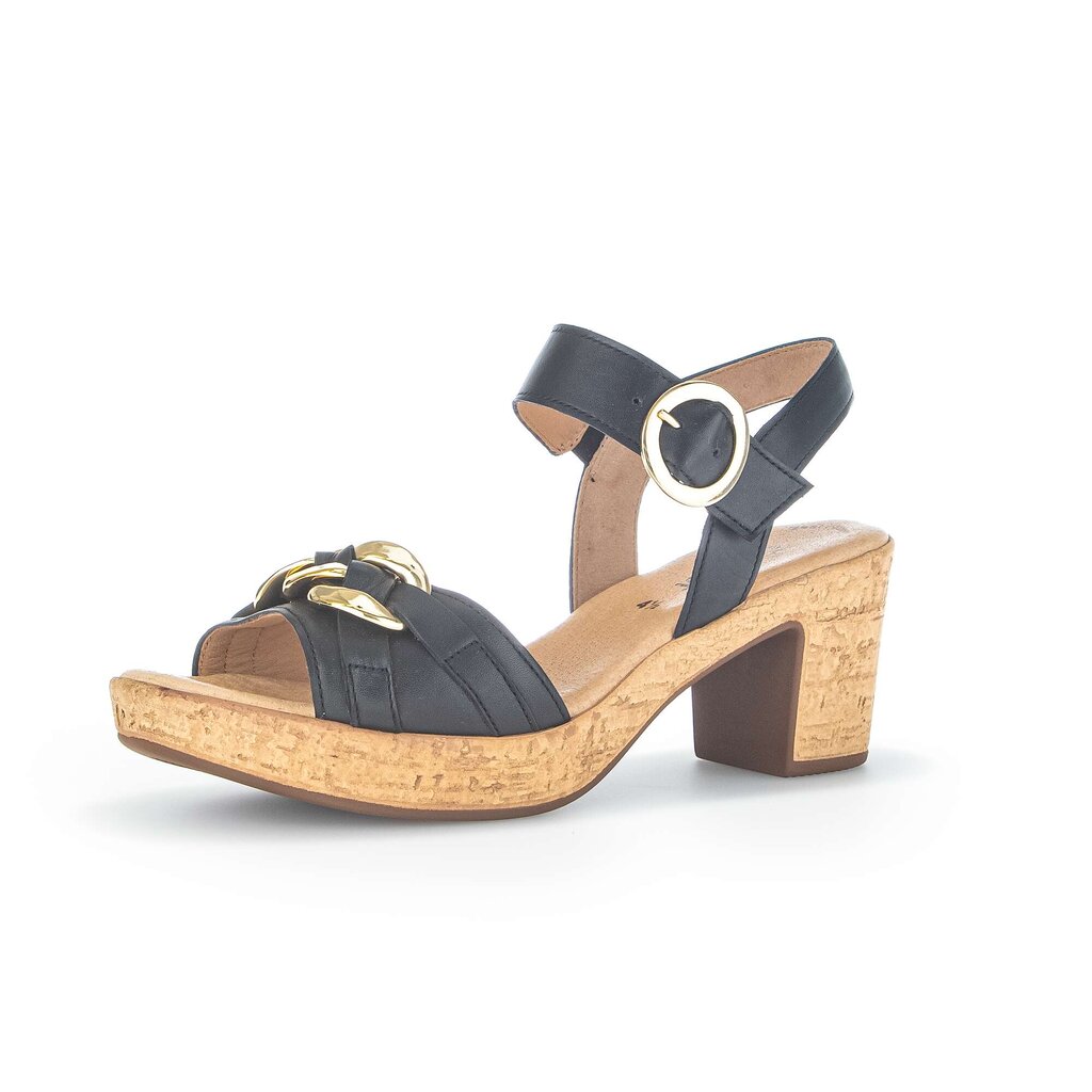 Gabor fashion Plateau Sandale schwarz