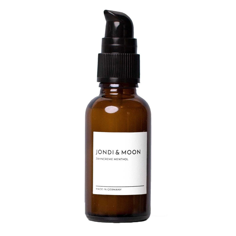 Jondi&Moon Zahncreme Menthol Glasflasche 50 ml