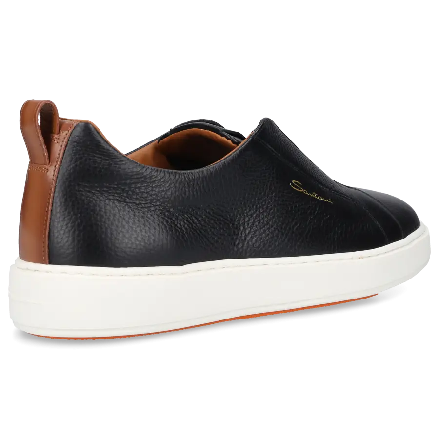 Santoni - Sneaker Slip on 21959 Kalbsleder - schwarz