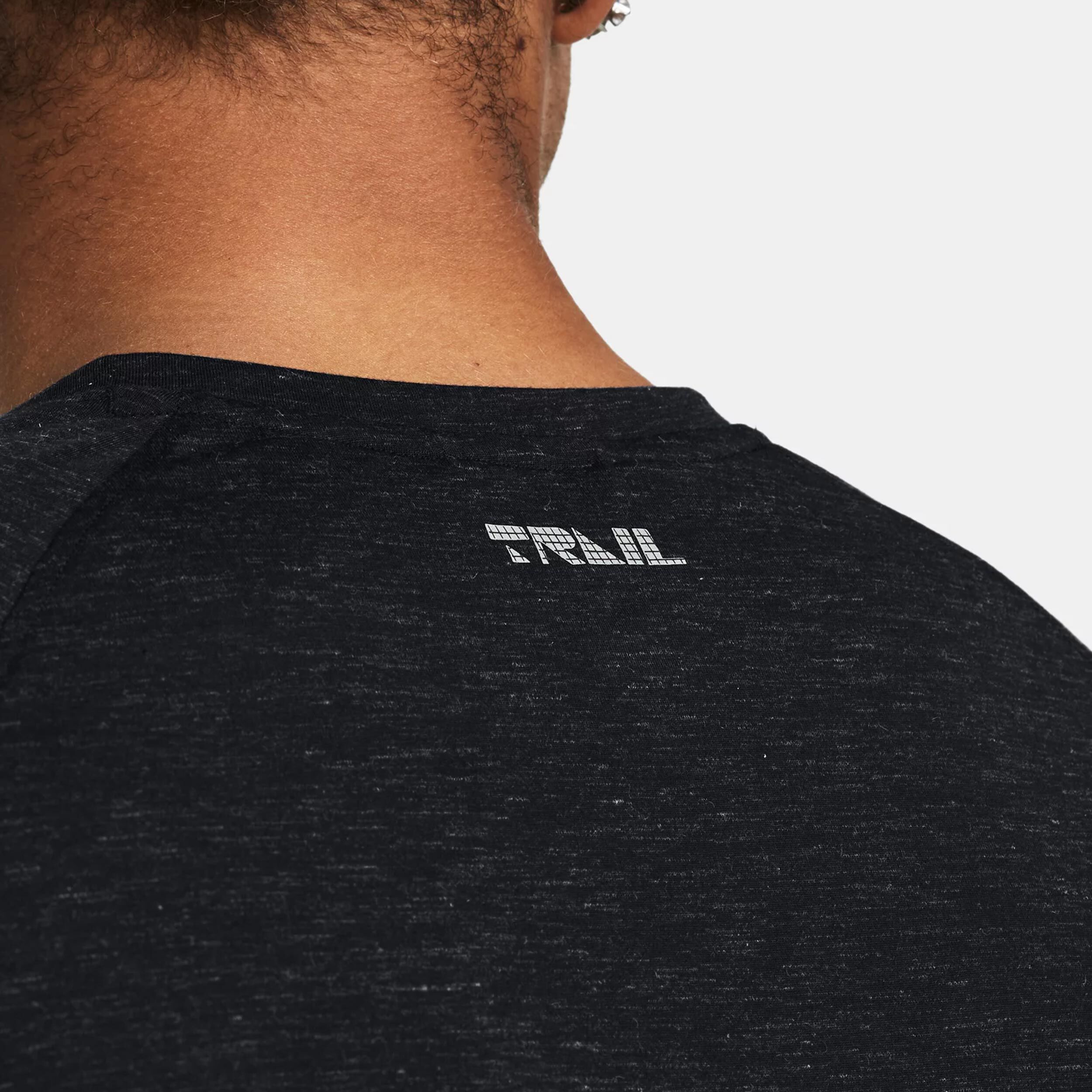 Run Trail Laufshirt Herren - Schwarz