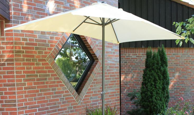 Garden Pleasure Harms Sonnenschirm, 250x145 cm, 6 Streben