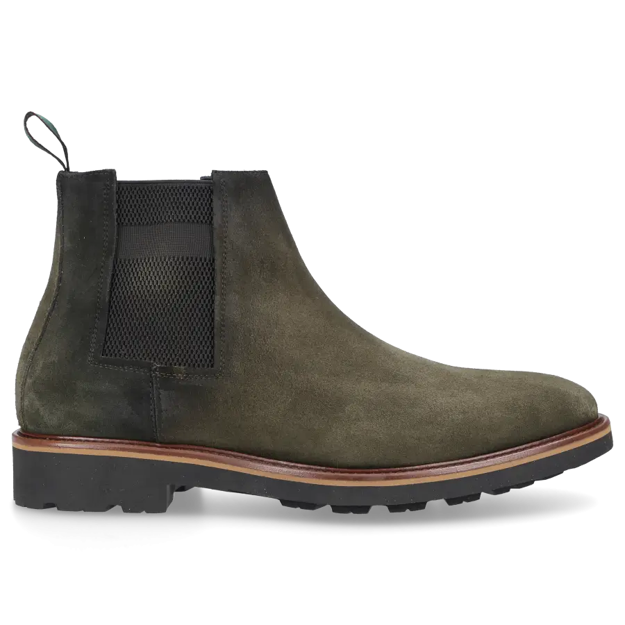 Budapester - Chelsea Boots 14196 Veloursleder - grün