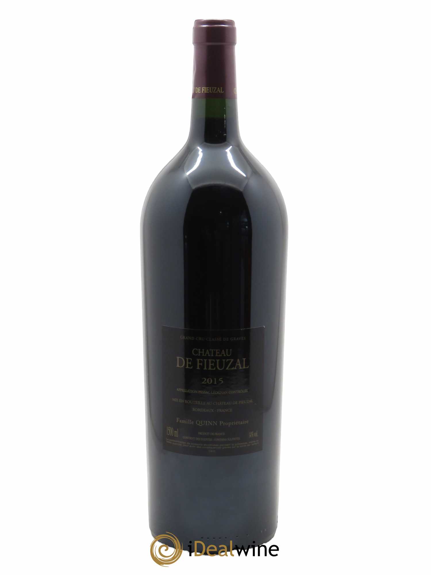 Château de Fieuzal Cru Classé de Graves (CBO à partir de 6 bts) 2015 - Lot de 1 Magnum