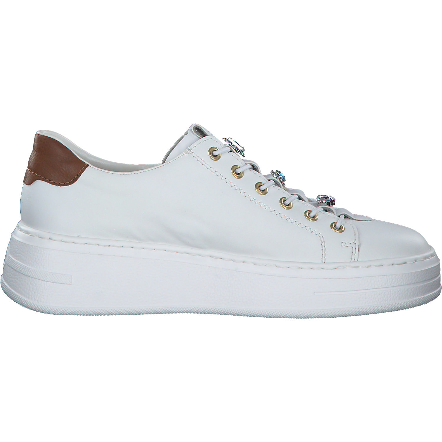 Rieker N5452, Schnürschuhe, Damen, Weiß