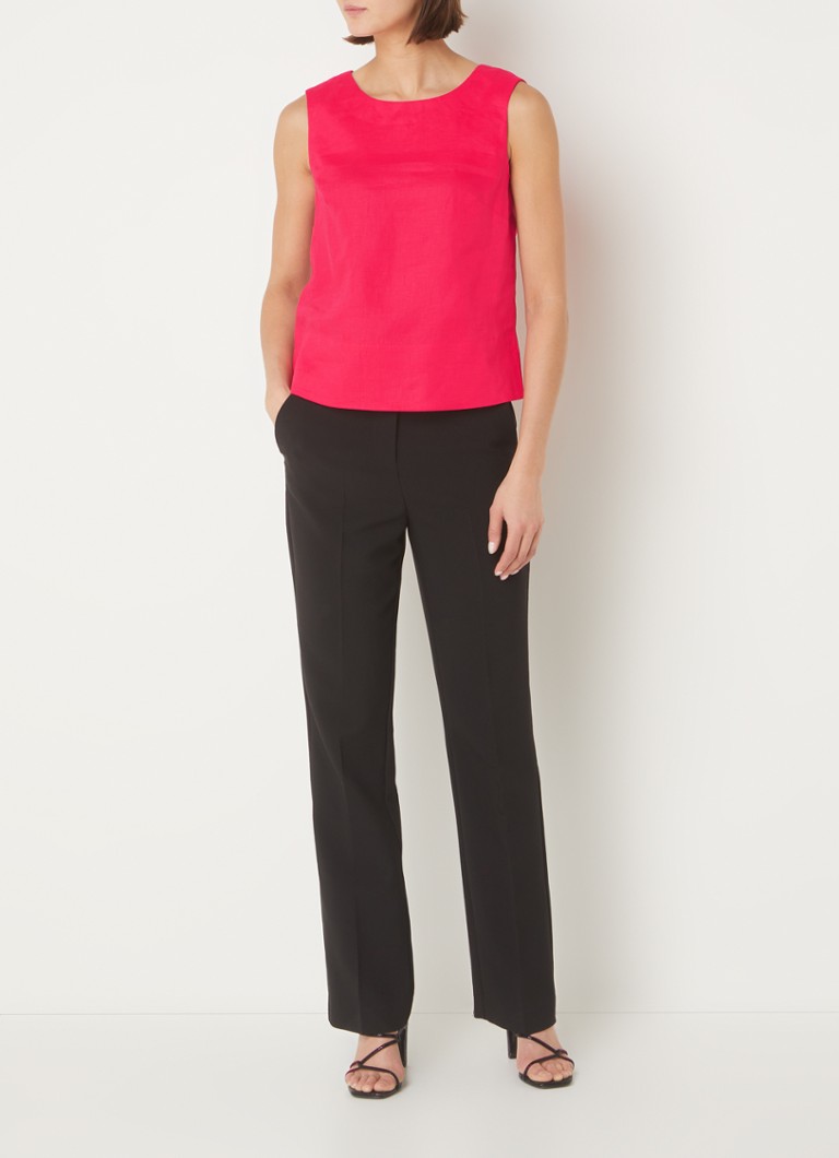 Hobbs Malindi Linen Linen Top bez rękawów