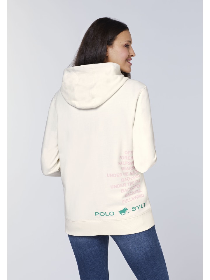 Polo Sylt Kapuzen-Sweatjacke in Weiß günstig kaufen XS