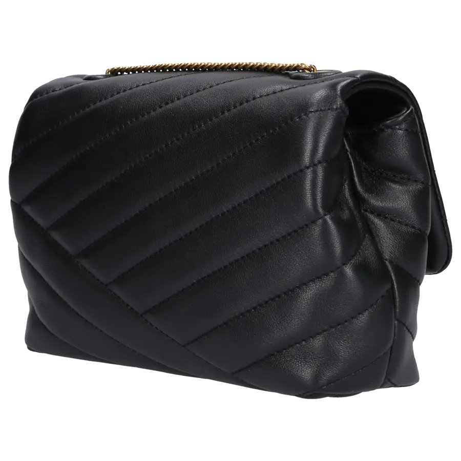Tory Burch - Handtasche KIRA CHEVRON MINI Kalbsleder - schwarz